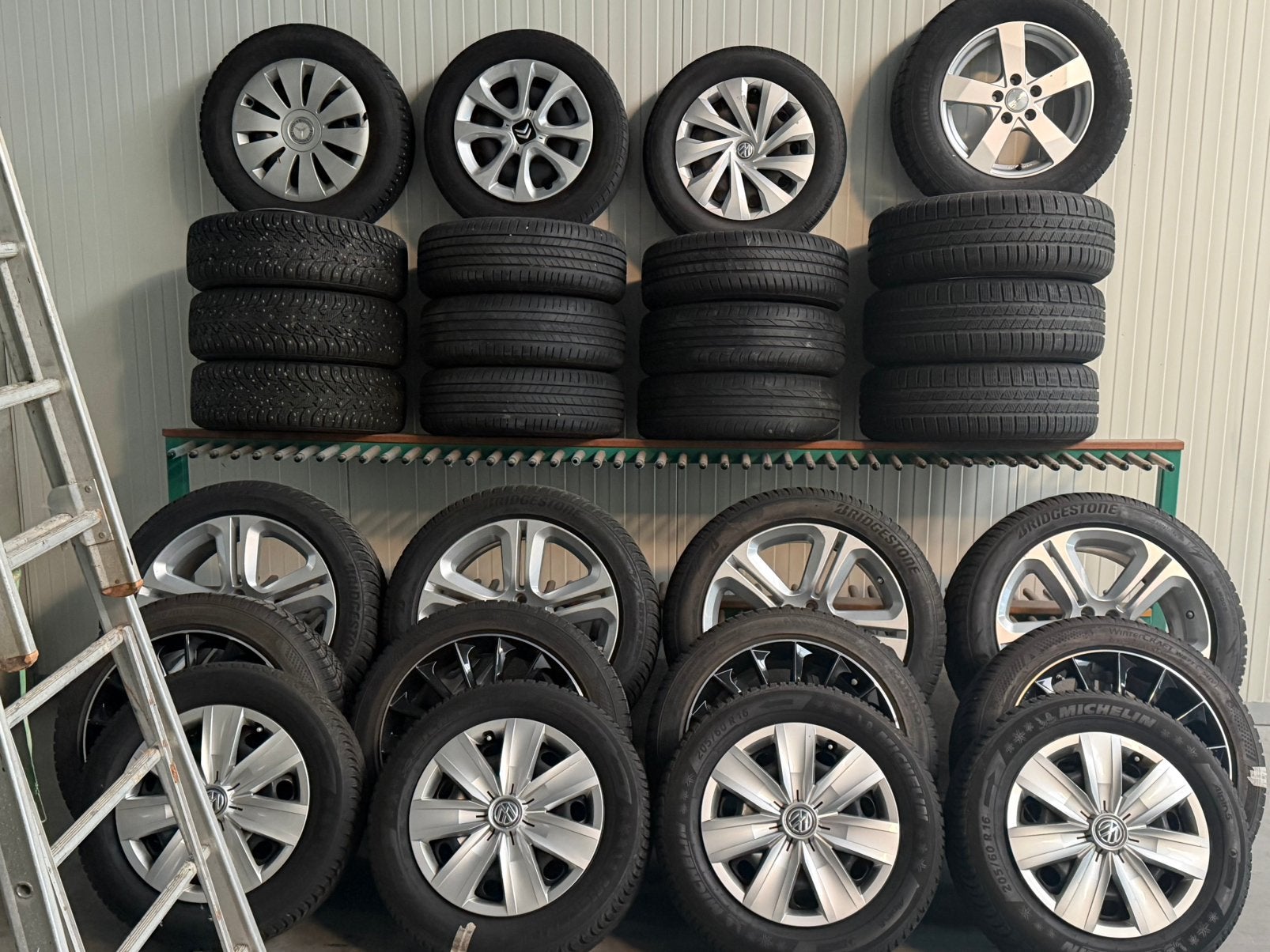 WINTERBANDEN VELGEN VW CITROEN MERCEDES VOLVO JAGUAR, Auto-onderdelen, Ophalen, 18 inch, Gebruikt, Banden en Velgen