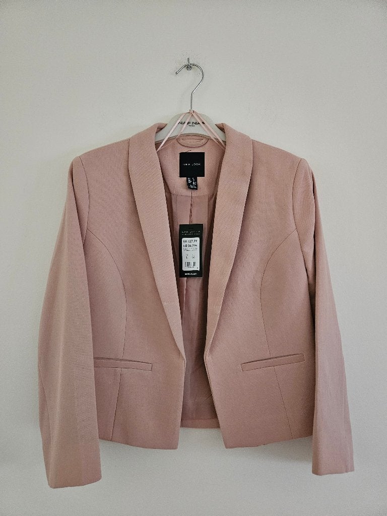 Blazer court rose poudré New Look Neuf avec étiquette, Vêtements | Femmes, Vestes | Été, Neuf, Enlèvement ou Envoi, Rose, Taille 36 (S)