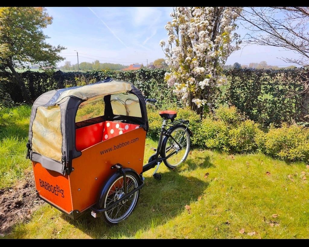 Babboe Big bakfiets met regenhuif, Ophalen