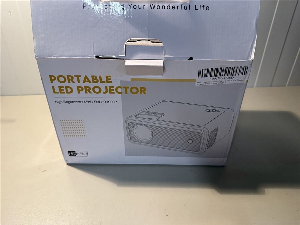 Portable led projector - WiFi Mini Projector 1080P Full HD, Audio, Tv en Foto, Beamers, Ophalen of Verzenden, Zo goed als nieuw