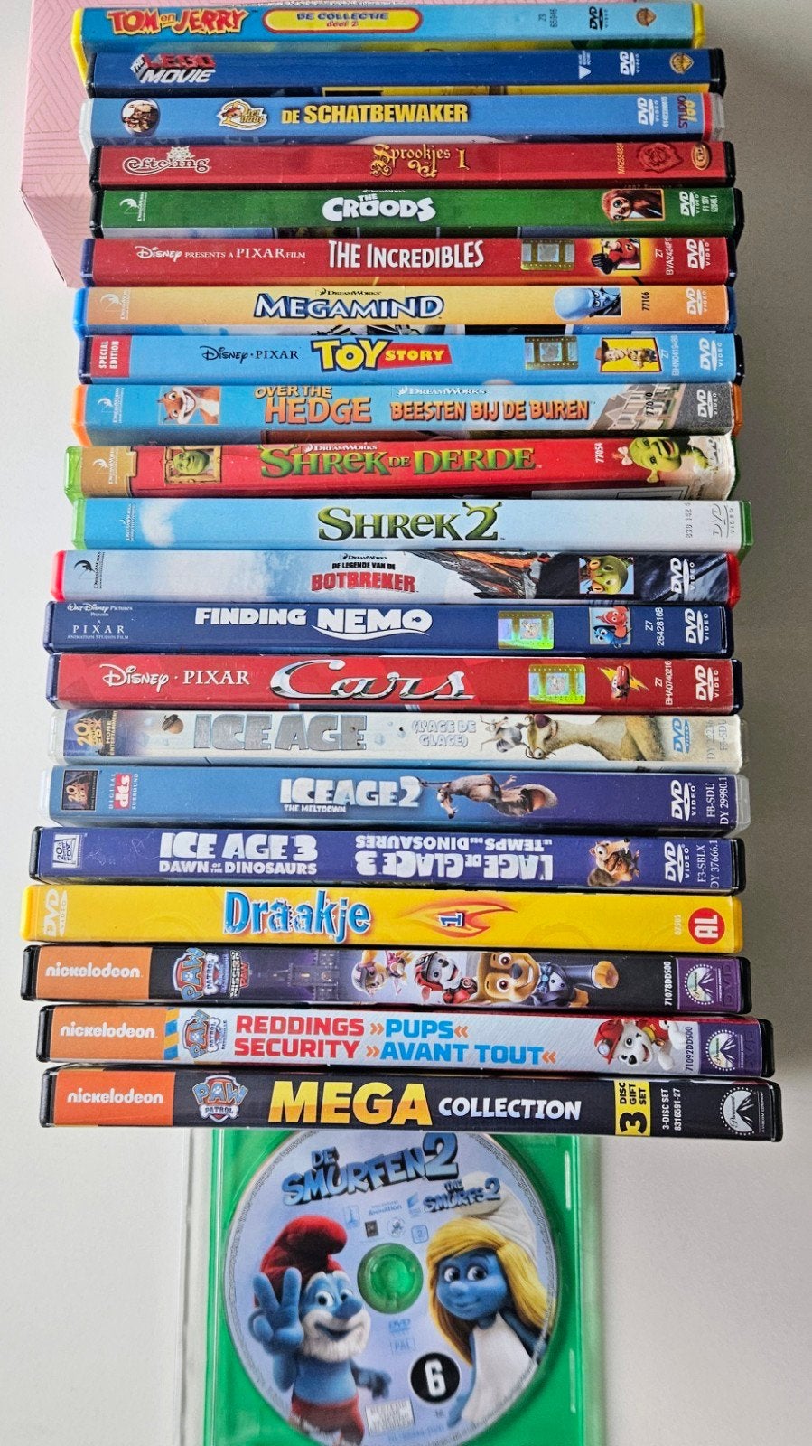 22 kinder DVDs allerlei, Gebruikt, Alle leeftijden, Nederlands, Ophalen of Verzenden