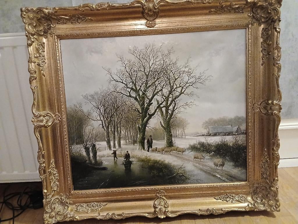 Jacq. Douven (1908–2002)  Winterlandschap, Enlèvement