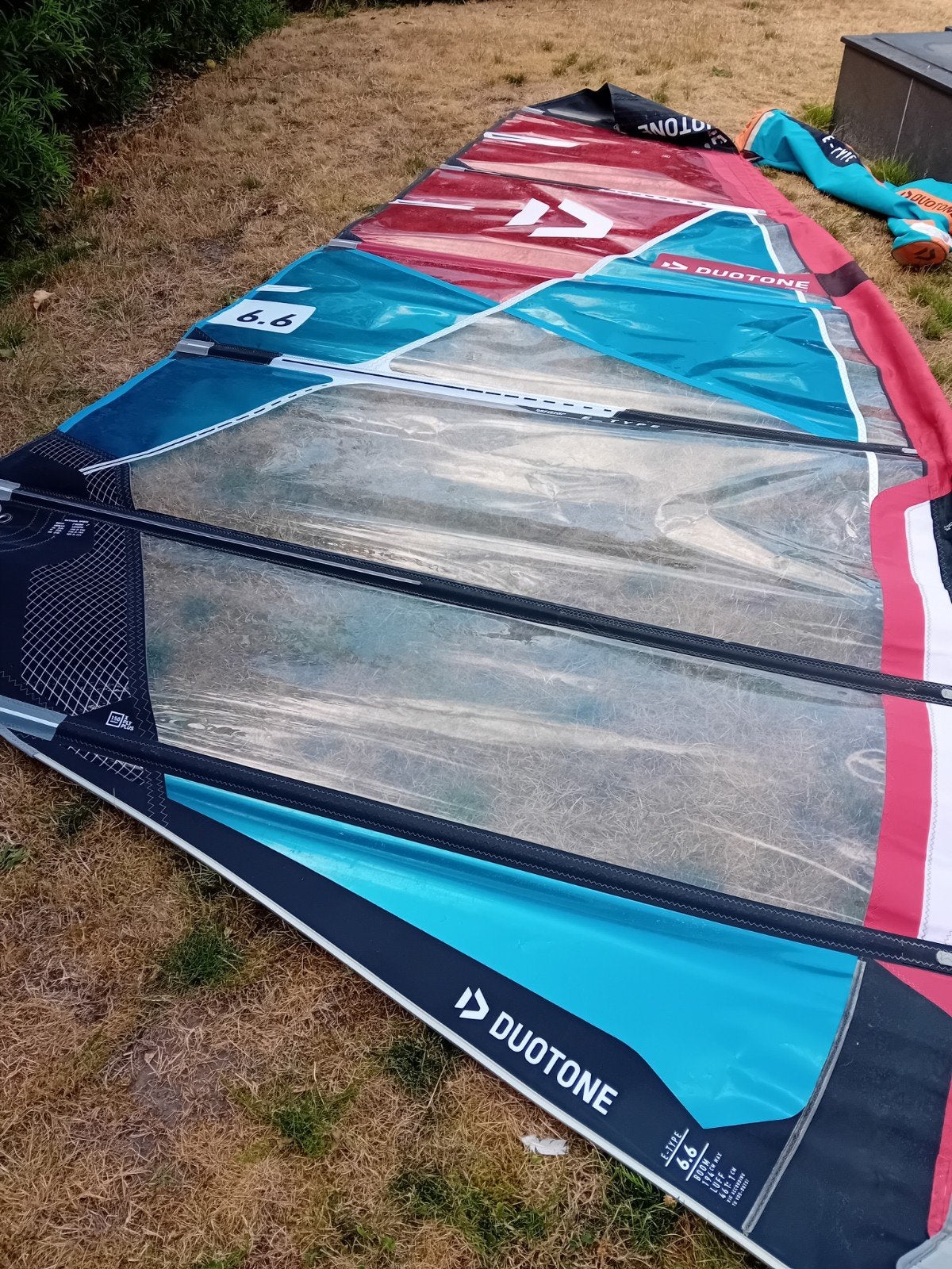 windsurfzeil Duotone E-type 6.6m2, Sports nautiques & Bateaux, Planche à voile, Enlèvement, 6.5 m² à 8 m², Utilisé, Voile