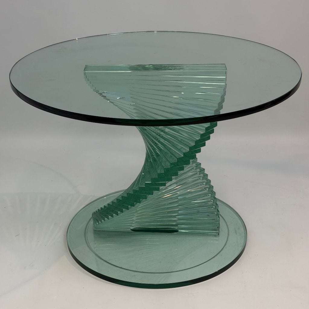 Table d'appoint en verre Helix dans le style de Danny Lane, Enlèvement ou Envoi