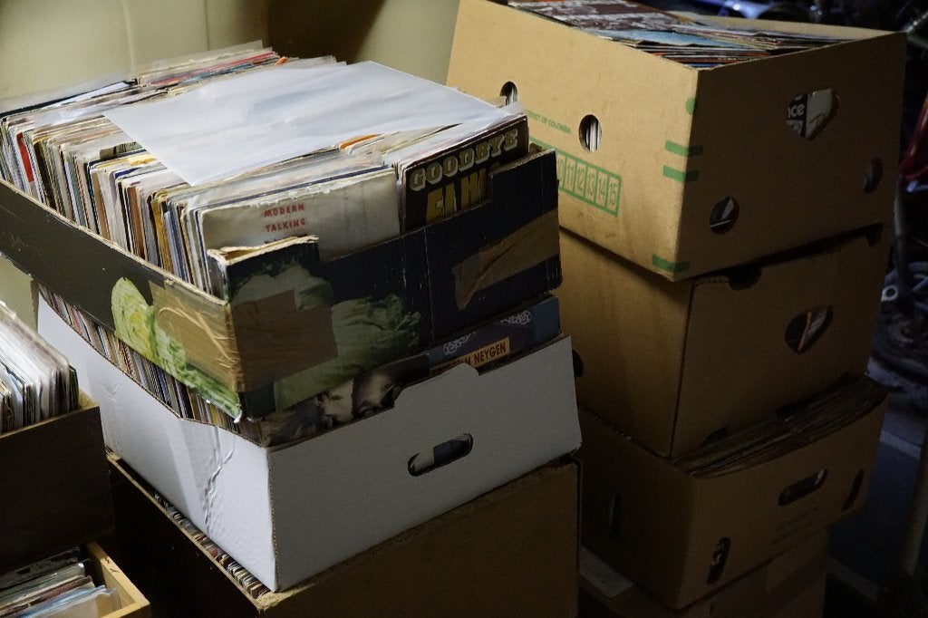 Ongeveer 6300 singles 45 toeren, Cd's en Dvd's, Vinyl Singles, Gebruikt, Single, Overige genres, 7 inch, Ophalen