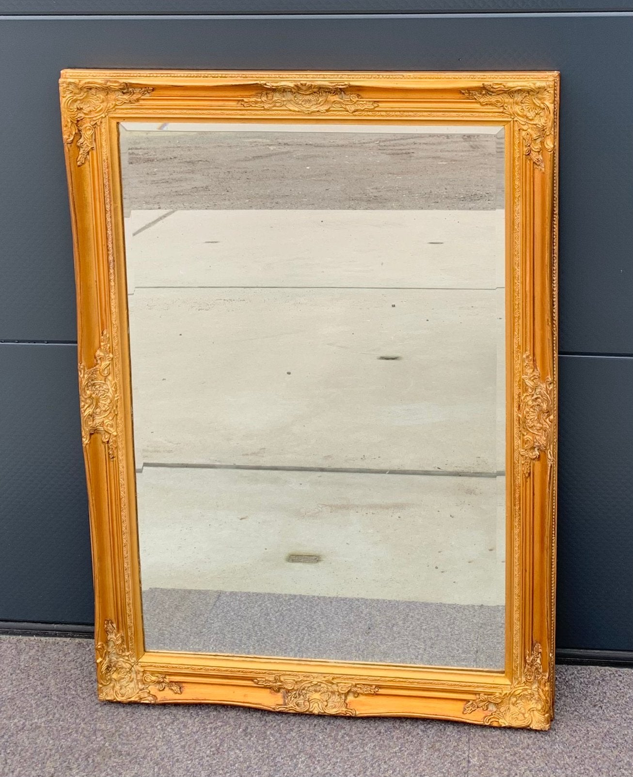 Te koop brocante spiegel, Comme neuf, Enlèvement, 50 à 75 cm, 100 à 150 cm