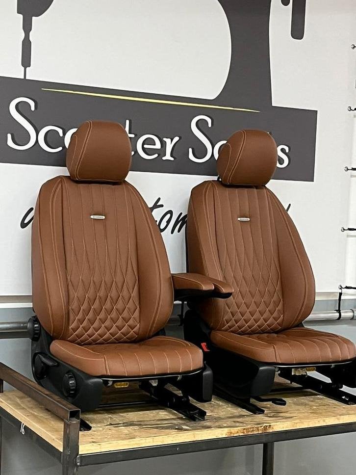 Mercedes Vito w447 bestuurdersstoel + bijrijders stoel bruin, Auto-onderdelen, Interieur en Bekleding, Niet ingevuld, Mercedes-Benz