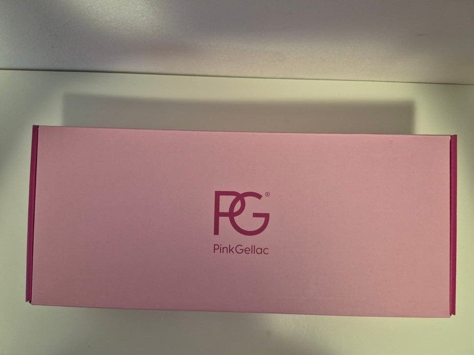 Pink Gellac starterset met 1 neutrale kleur, Gebruikt, Ophalen of Verzenden, Handen en Nagels, Make-up