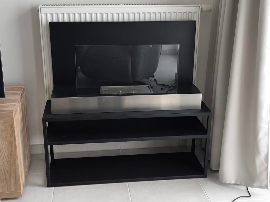 Bio ethanol stove met onderstel uit gietijzer, Huis en Inrichting, Haarden, Ophalen