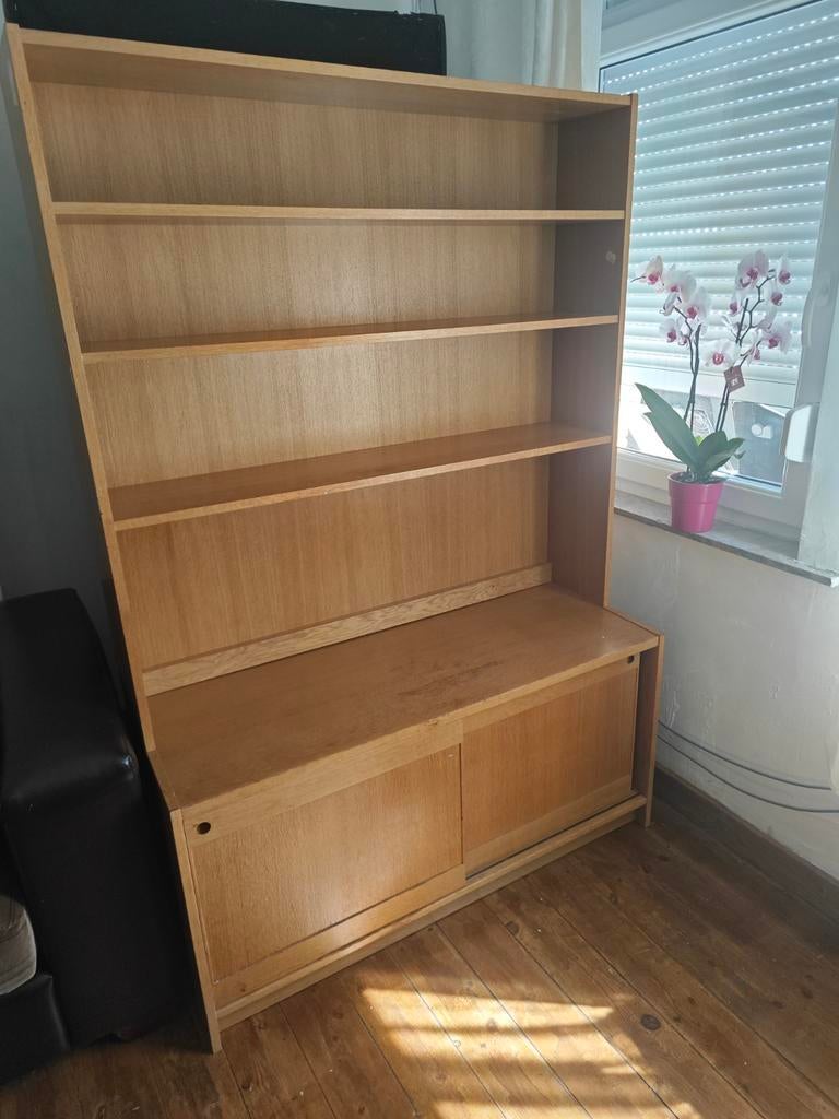 Meuble bibliothèque chêne 182x122 Litton UK, Chêne
