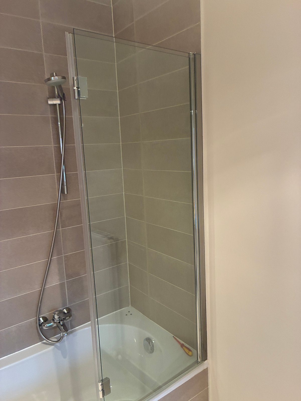 Glaswand, Huis en Inrichting, Badkamer | Complete badkamers, Ophalen, Zo goed als nieuw
