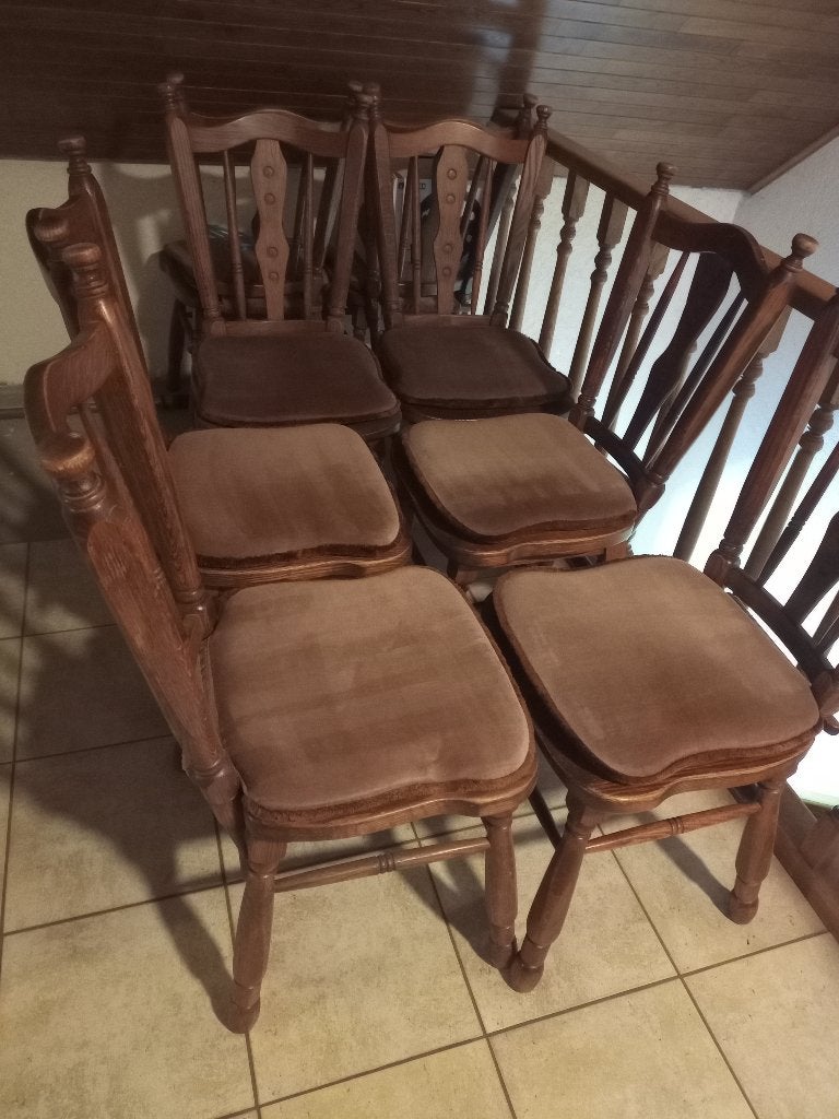 Houten stoelen, Ophalen, Gebruikt, Bruin, Landelijk