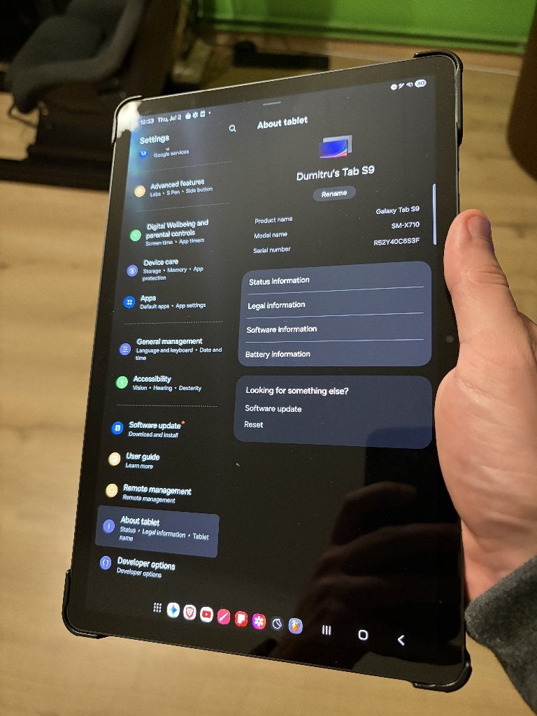 Samsung Tab S9 128GB 8GB RAM 11inch, Computers en Software, Android Tablets, Ophalen, Tab S9, 11 inch, Uitbreidbaar geheugen