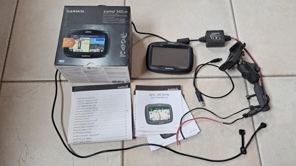 Garmin Zumo 340LM, Motoren, Ophalen, Gebruikt