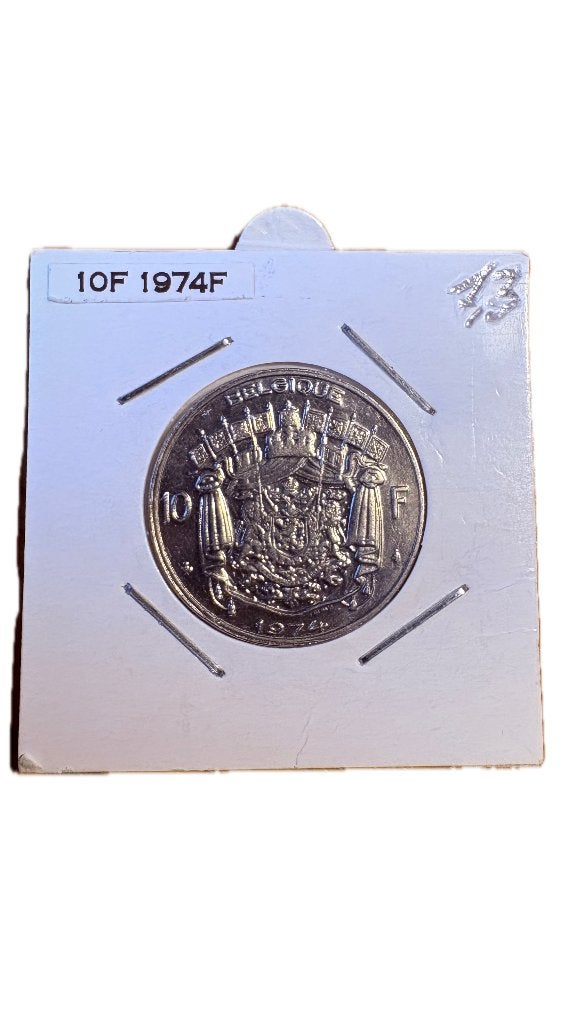 BAUDOUIN I : 10 FRANCS 1974F, Timbres & Monnaies, Enlèvement ou Envoi