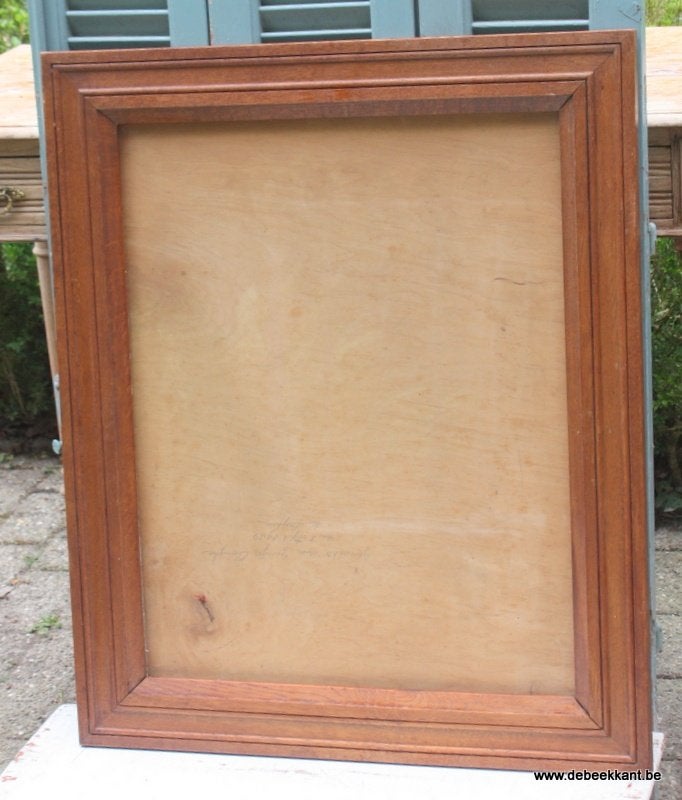 Retro vintage antieke oude eiken kader lijst, Ophalen