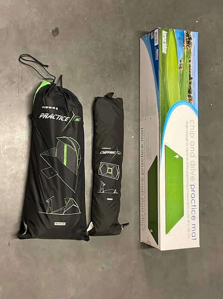 Golf mat + 2 netten, Sport en Fitness, Golf, Ophalen, Nieuw, Set, Overige merken