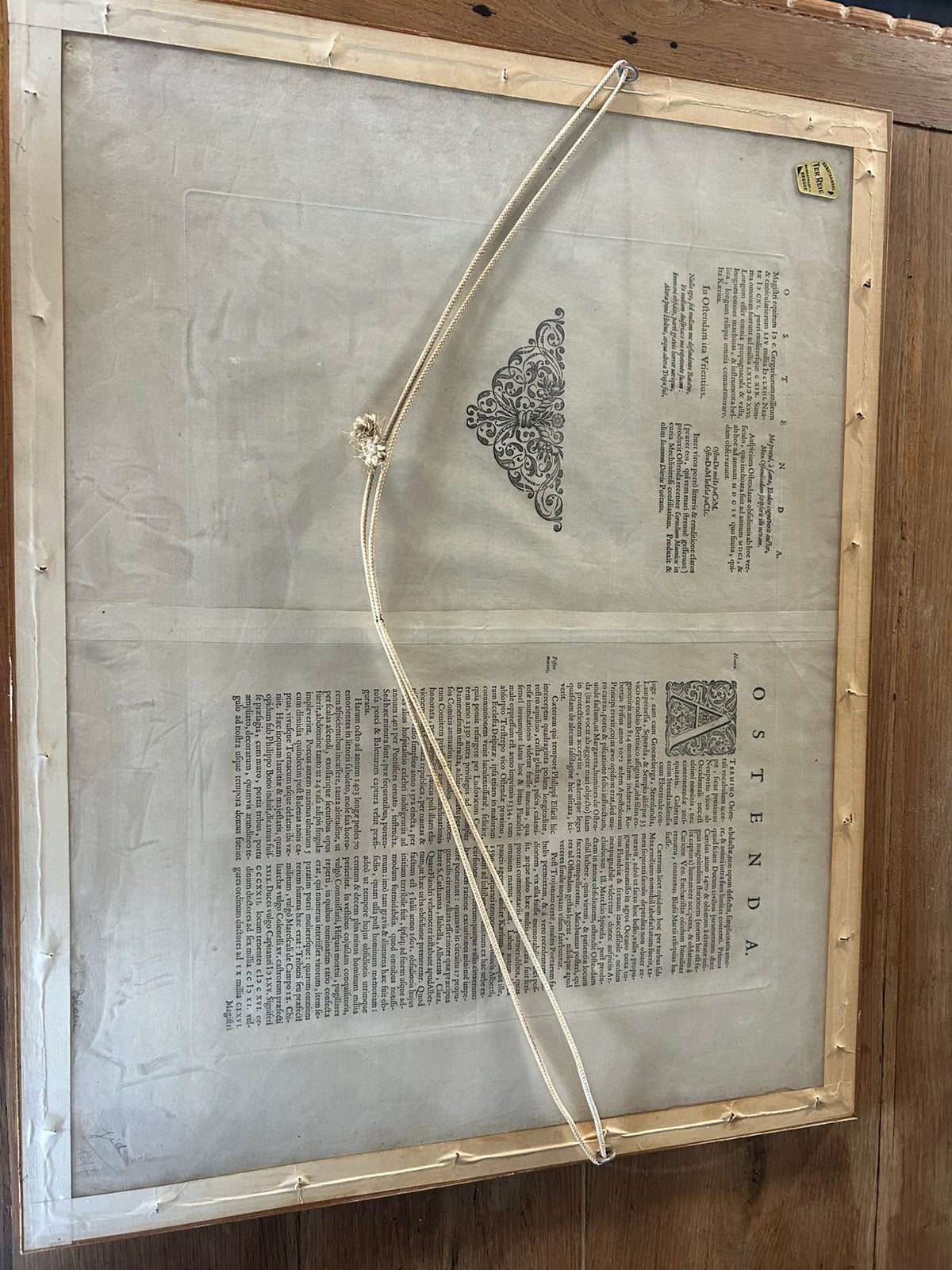 Achterzijde met Latijnse tekst ("Ostenda" / "Ostendae"), Ophalen of Verzenden