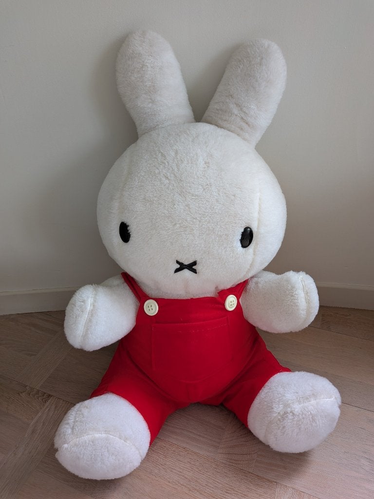 Peluche Miffy lapin vintage des années 80, grande taille, Enfants & Bébés, Jouets | Peluches, Nijntje, Enlèvement ou Envoi, Lapin
