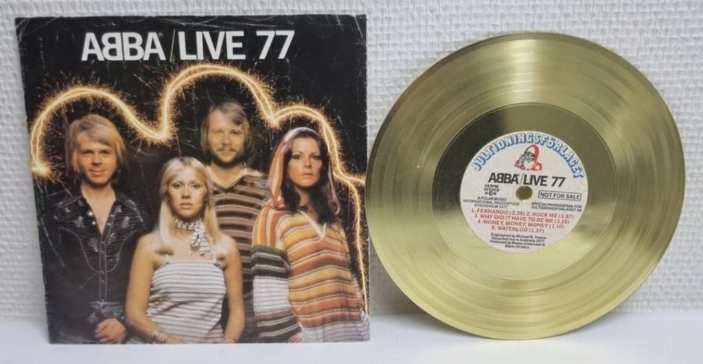 ABBA flexidisc LIVE 77, Cd's en Dvd's, Limited edition, Ophalen, 1970 - 1979, Gebruikt