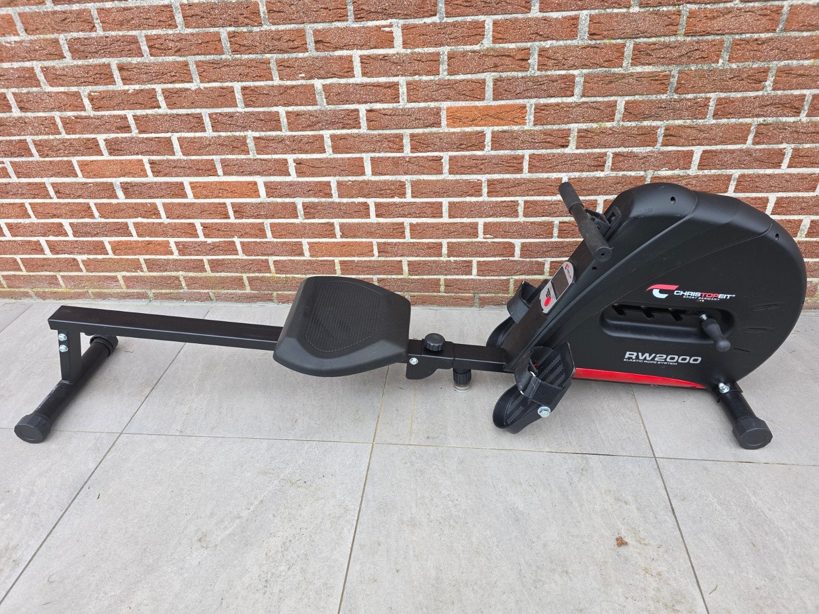 Christopeit Sport RW 2000 roeitrainer – zwart/rood, Sport en Fitness, Ophalen, Roeitrainer