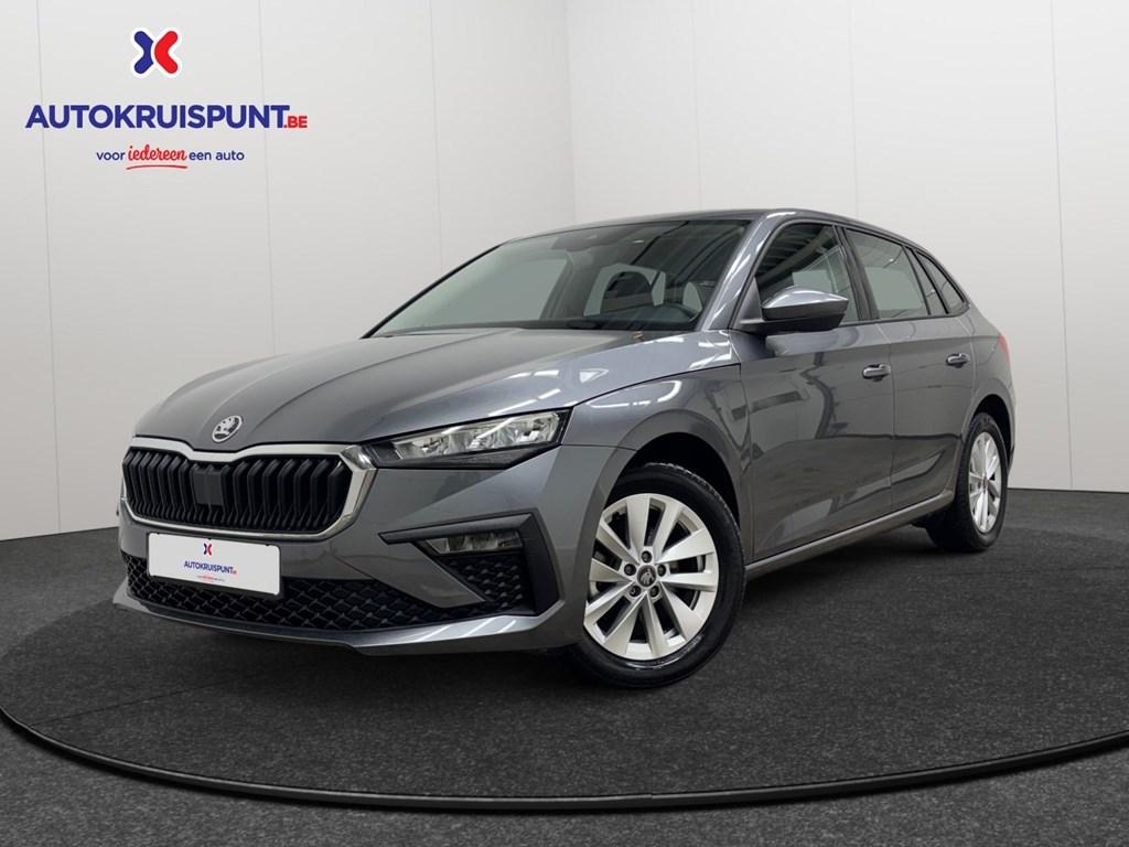 Skoda Scala 1.0 Tsi DSG Carplay Cruise Alu Dig.Airco, Auto's, Skoda, Scala, Bluetooth, Break, Grijs
