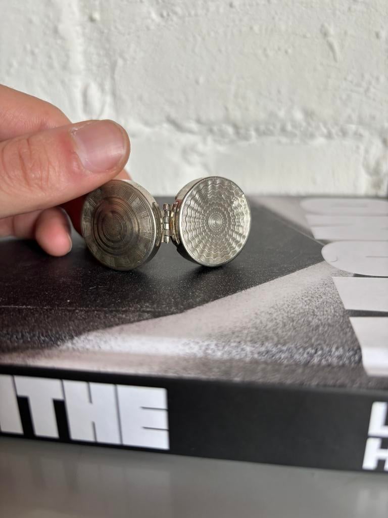 Mini vintage metalen doos in art deco stijl, Ophalen of Verzenden, Zo goed als nieuw
