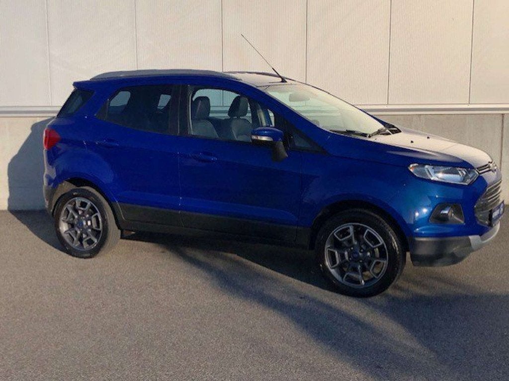 Ford EcoSport EcoBoost Titanium (bj 2015), Auto's, Euro 5, Gebruikt, Ecosport, Blauw