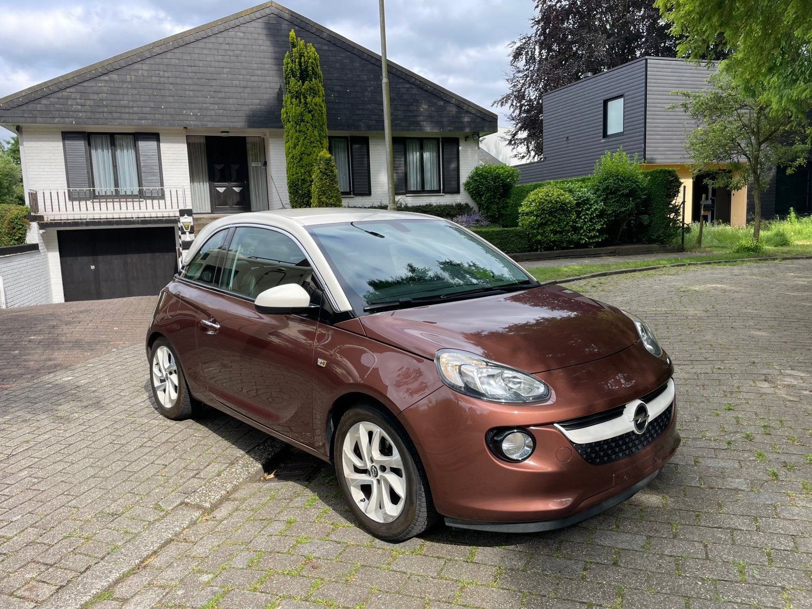 Opel Adam 1.2i Cosmo 118.000km 2019 1 Jaar Garantie !!, Voorwielaandrijving, ADAM, Bruin, Leder