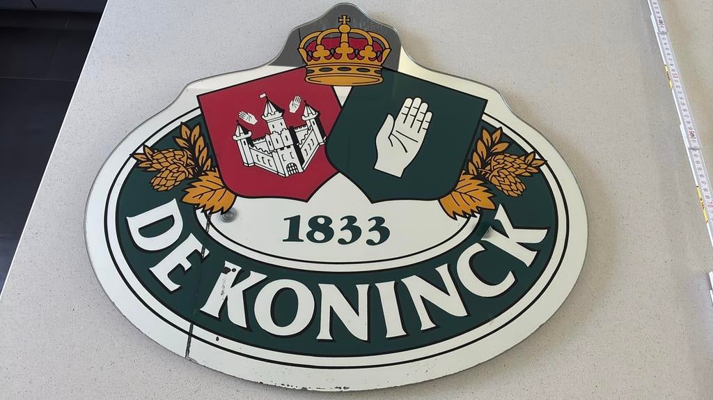 Spiegel De Koninck, Verzamelen, Ophalen, Gebruikt, Reclamebord, Plaat of Schild, De Koninck
