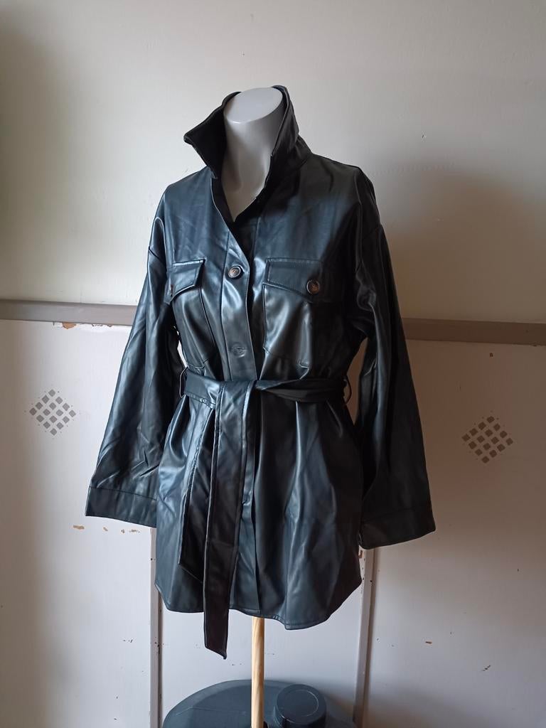 Veste Trench L/XL, Enlèvement ou Envoi, Neuf, Taille 42/44 (L), Noir