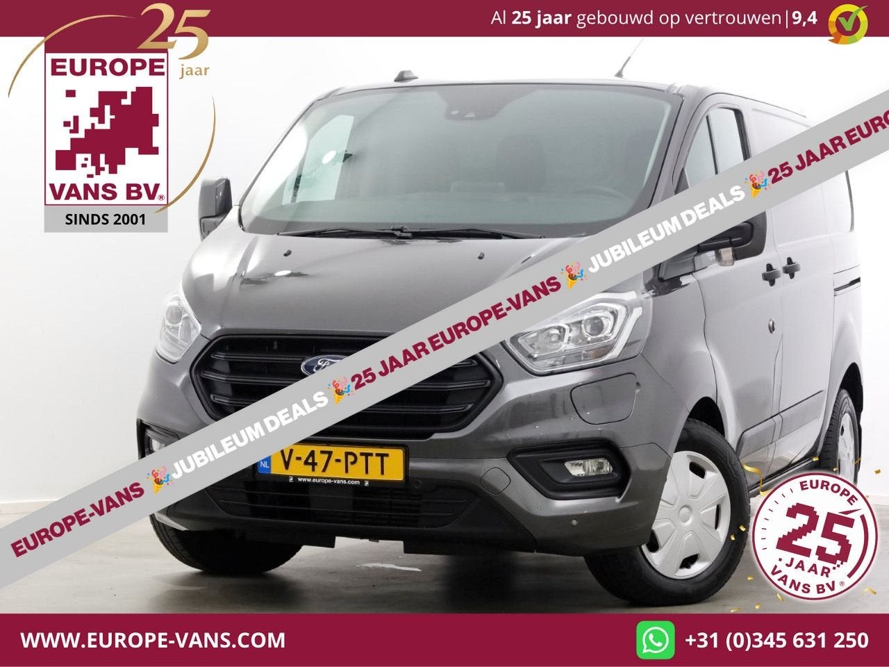 Ford Transit Custom 1.0 EcoBoost L1H1 Automaat PHEV Trend Pl, Auto's, Bestelwagens en Lichte vracht, Automaat, Bedrijf, Ford, Te koop