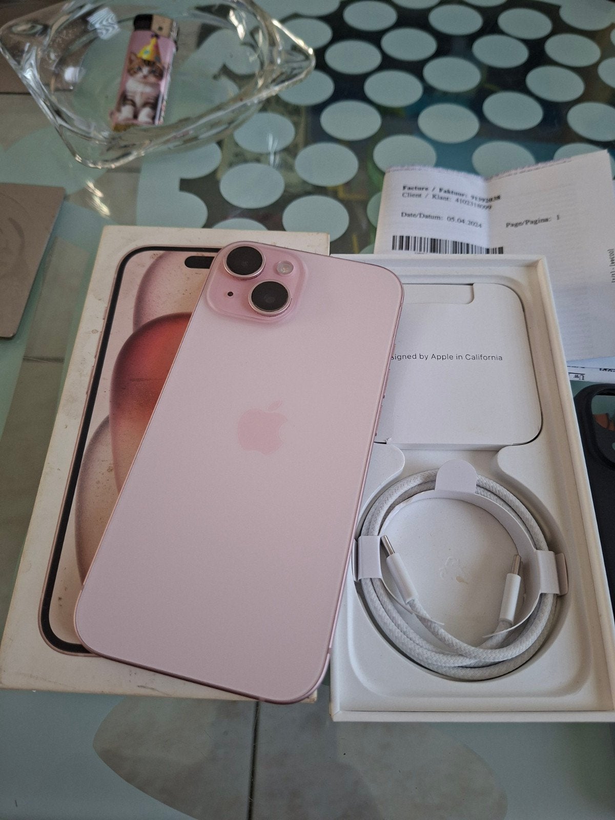 iPhone 15 rose, 128 GB, IPhone 15, Rose, 88 %