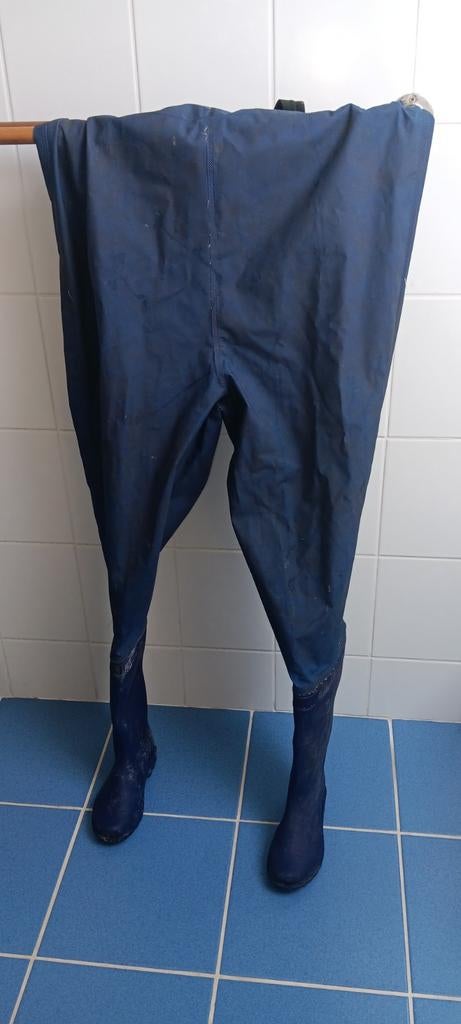 Bottes cuissardes de pêche pointure 39, Porté, Bleu