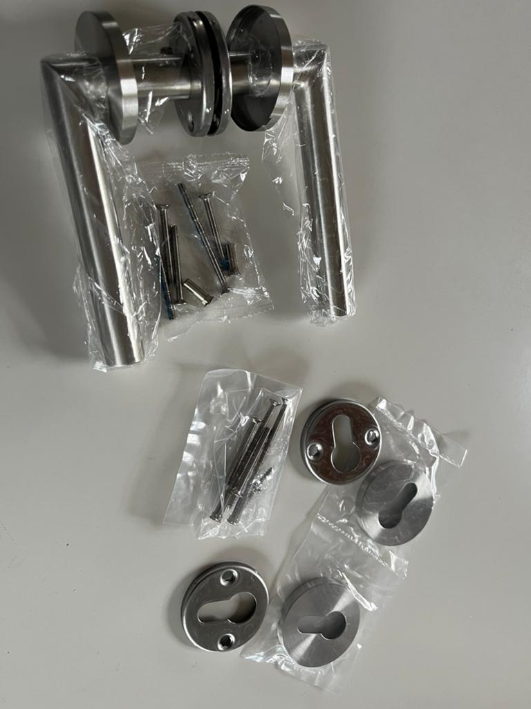 Deurklink inox - deurkruk inox - nieuw, Doe-het-zelf en Bouw, Hang- en Sluitwerk, Nieuw, Klink of Kruk, Inox, Ophalen of Verzenden