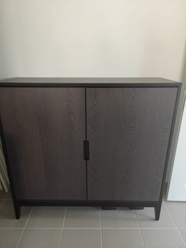 Armoire marron IKEA REGISSÖR 118 x 110 cm, Maison & Meubles, Armoires | Dressoirs, Comme neuf, 150 à 200 cm, 25 à 50 cm, Avec porte(s)