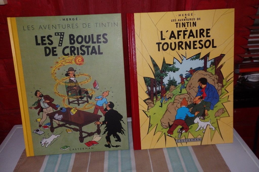 Tintin, Les 7 boules de cristal, +l Affaire Tournesol, Livres, Enlèvement, Neuf