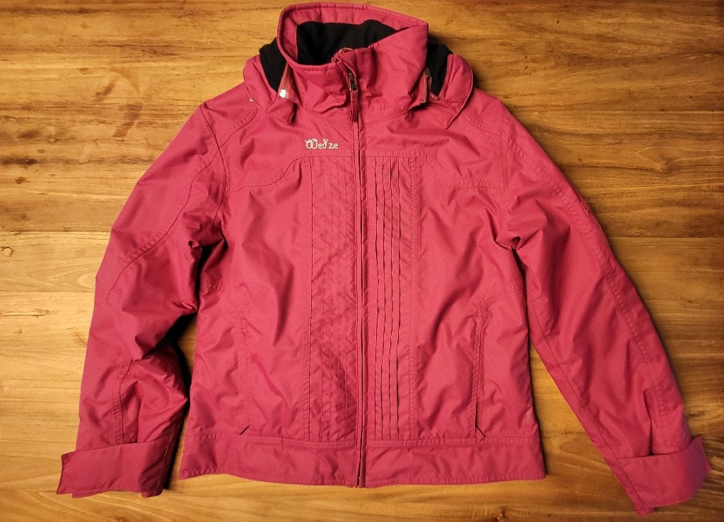 Bordeaux winterjas/skijas, Sport en Fitness, Ophalen, Gebruikt, Ski, Kleding
