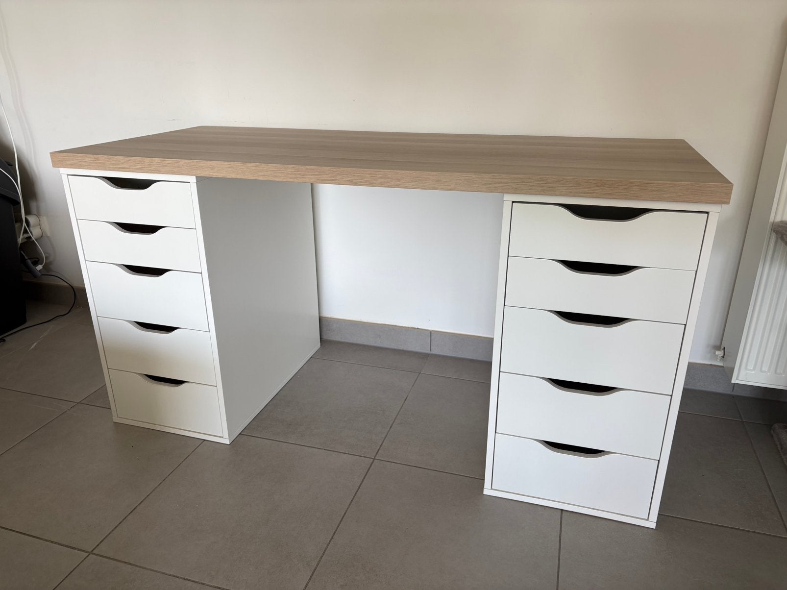 Bureau met lades Ikea, Huis en Inrichting, Ophalen, Zo goed als nieuw, IKEA, Klassiek