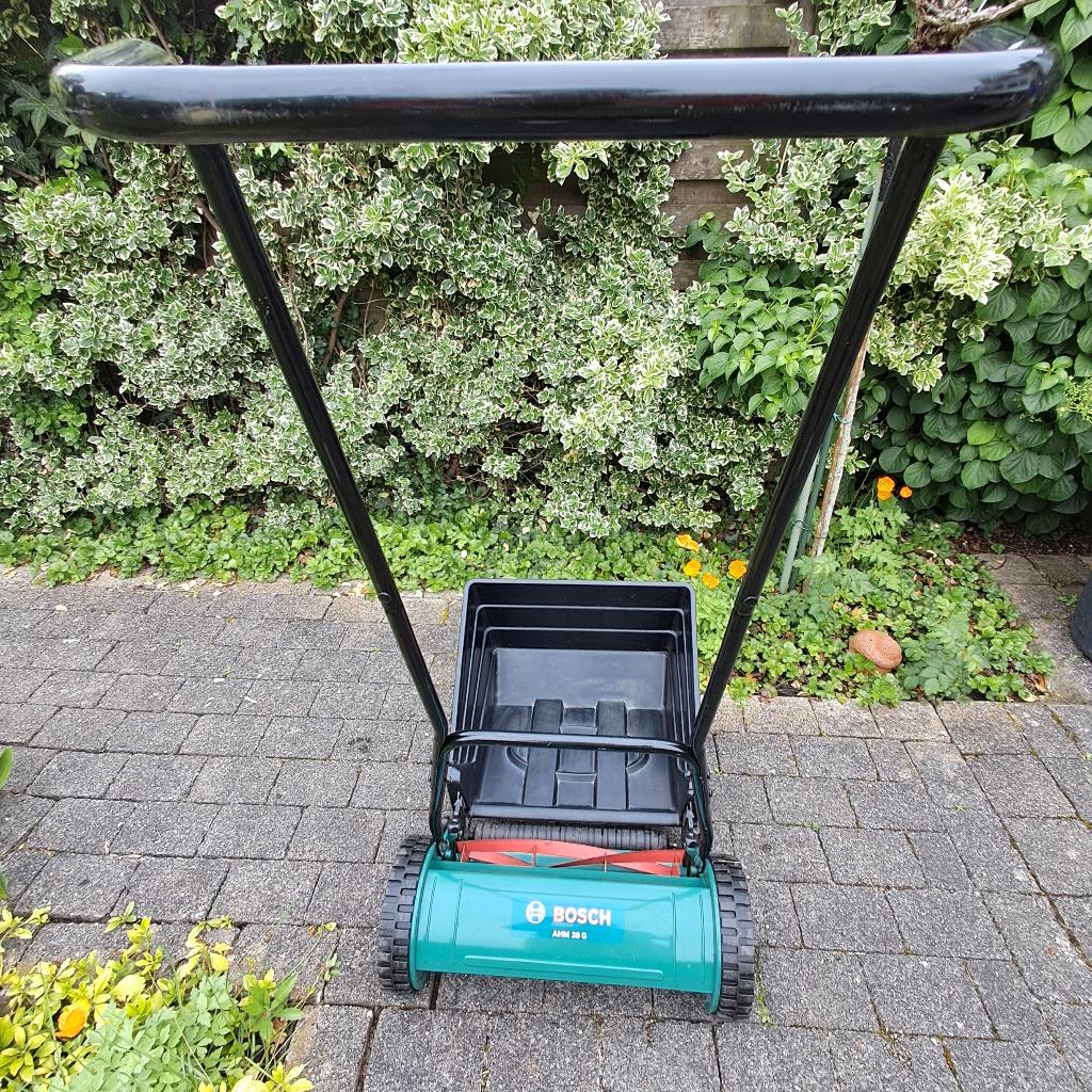 Grasmaaier handduwer Bosch, Ophalen, Cirkelmaaier, Handgrasmaaier, 30 t/m 39 cm