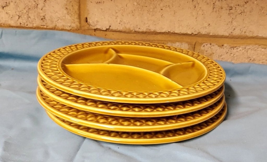 4 assiettes à fondue vintage Digoin Sarreguemines, Antiek en Kunst, Ophalen