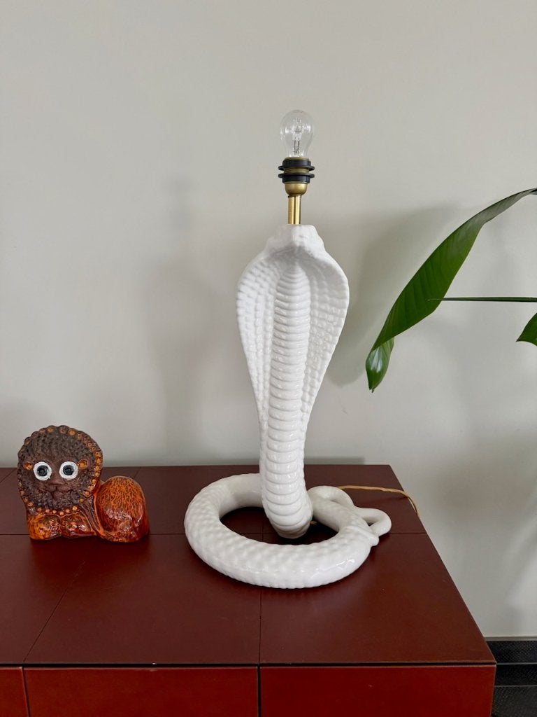 Topstuk design vintage Tommaso Barbi jaren 70, Ophalen, Wit, Gemerkt, Metaal