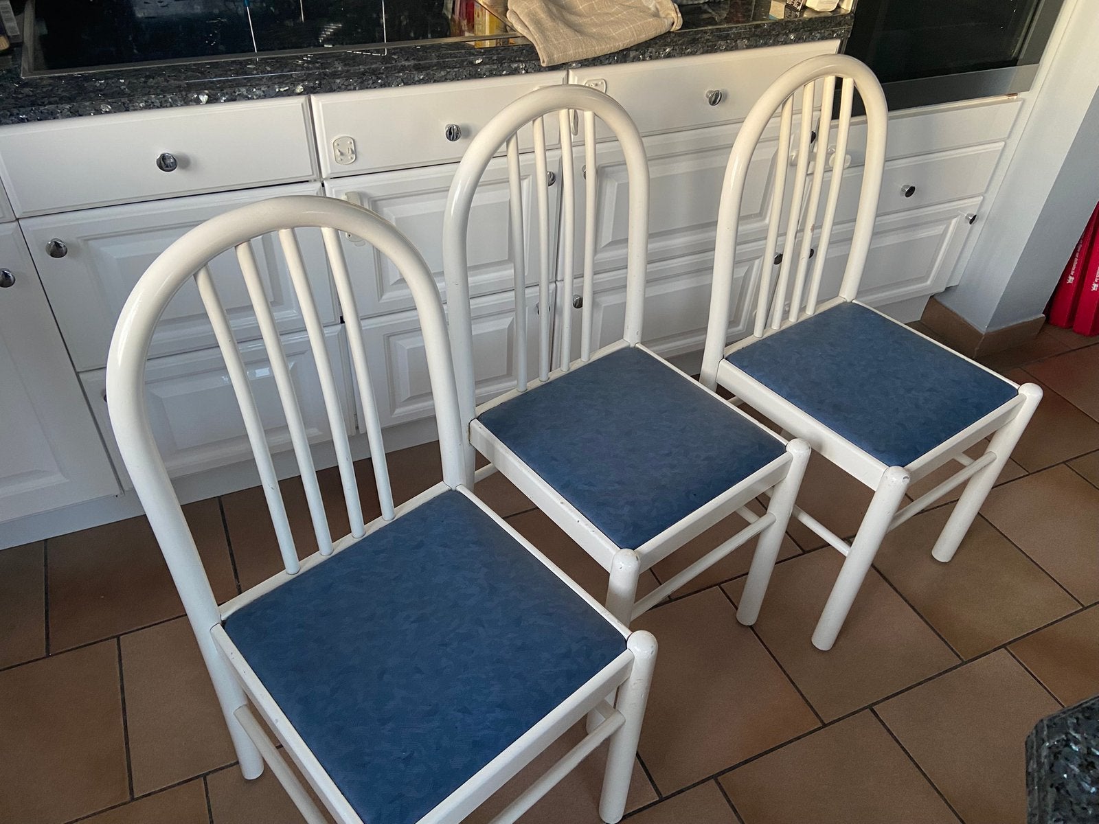 Lot 4 chaises de cuisine, Enlèvement, Utilisé, Quatre, Bois