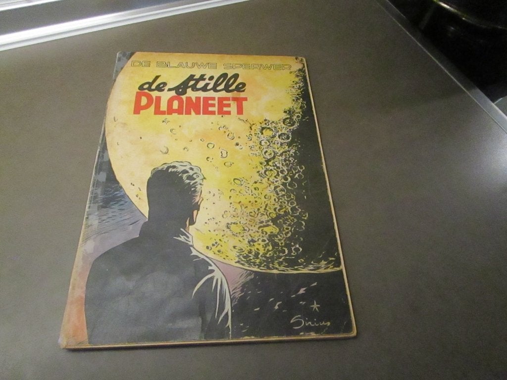 De stille planeet (Blauwe sperwer) - 1e druk - 1954, Gelezen, Eén stripboek, Ophalen of Verzenden, Sirius