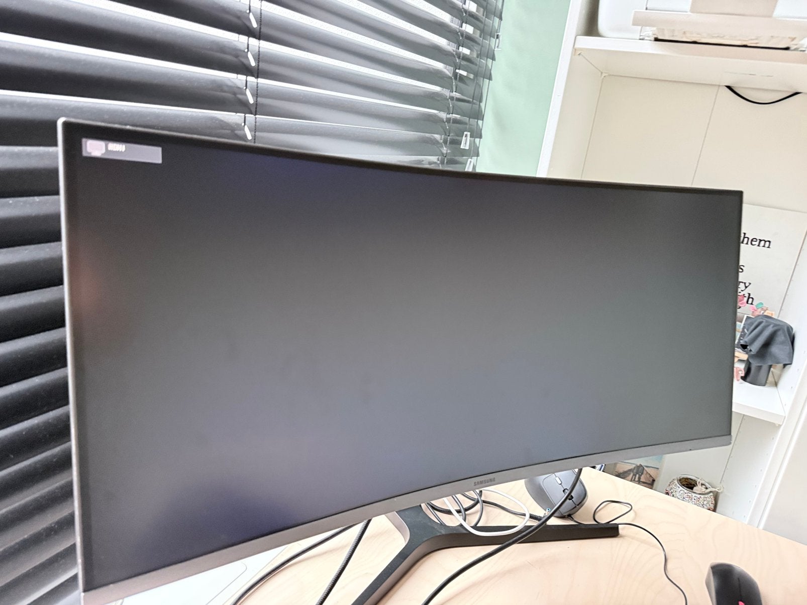 Curved Samsung monitor nieuwstaat!, Comme neuf, Enlèvement, Réglable en hauteur, HDMI