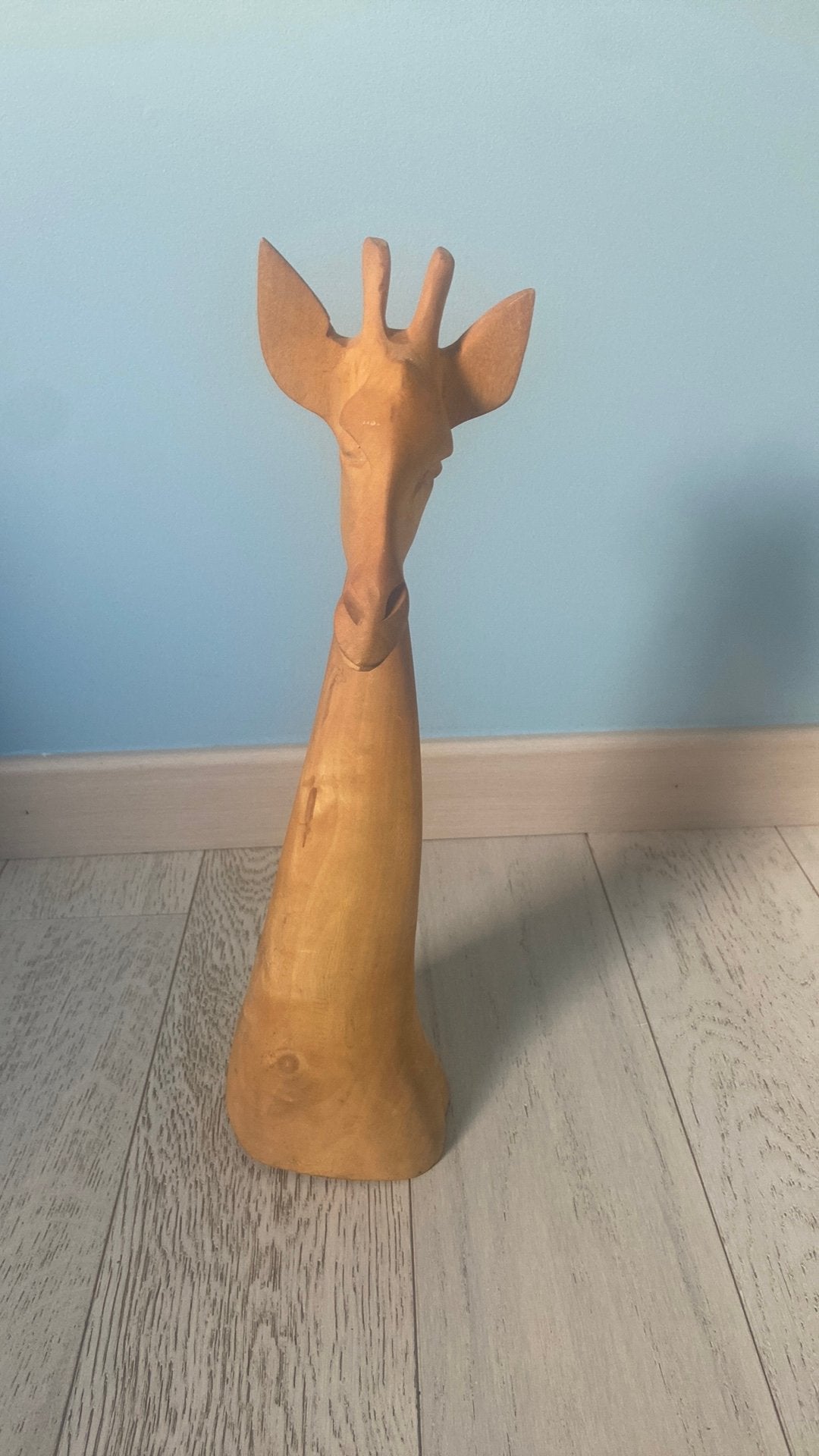 Houten giraf, Antiek en Kunst, Ophalen, Houtsnijwerk, Zoogdier, 20 - 50 cm