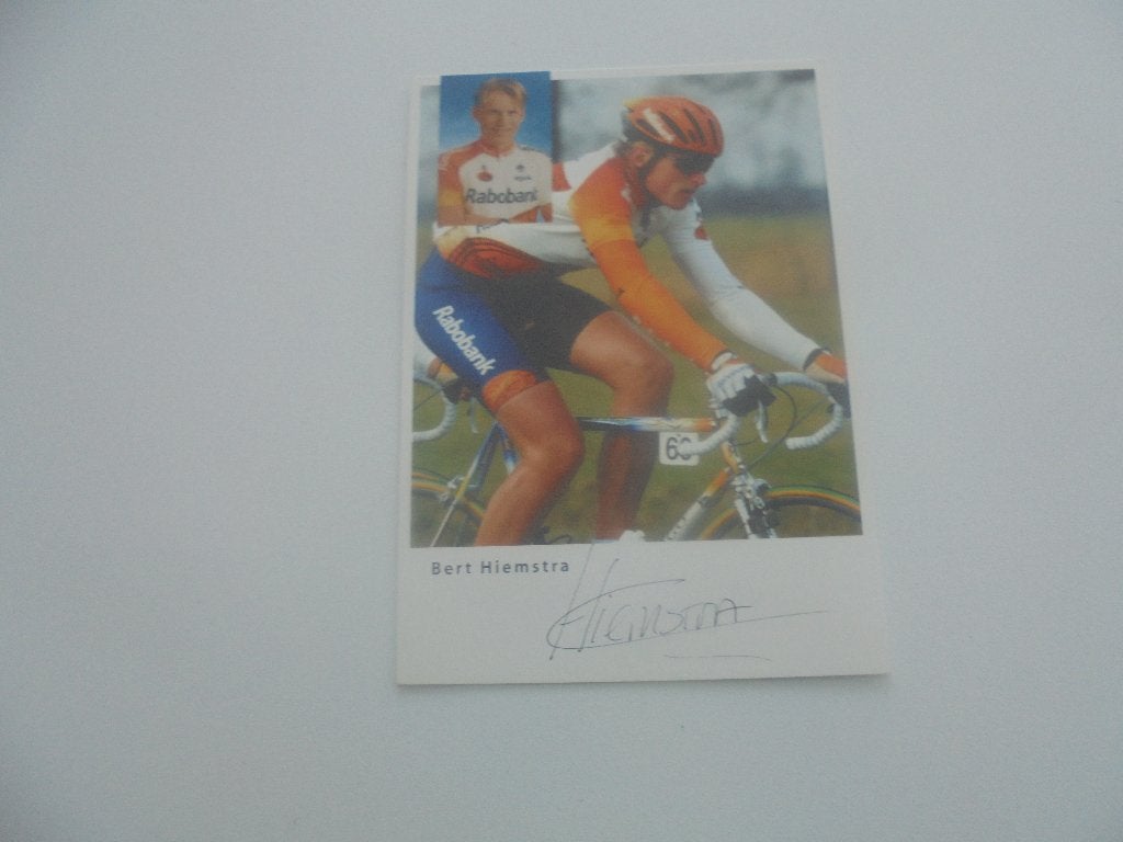 wielrenner- bert hiemstra, Envoi, 1980 à nos jours, Comme neuf, Photo