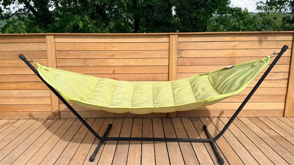 Hamac Fatboy vert, Jardin & Terrasse, Hamacs, Avec support, Enlèvement, Utilisé, Multi-personne
