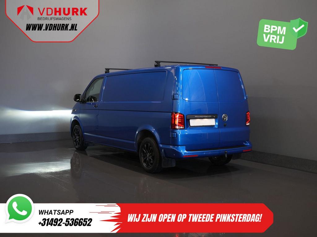 Volkswagen Transporter 2.0 TDI 150 pk DSG Aut. L2 LED/ Adapt, Auto's, Automaat, Parkeersensor, Blauw, Bedrijf