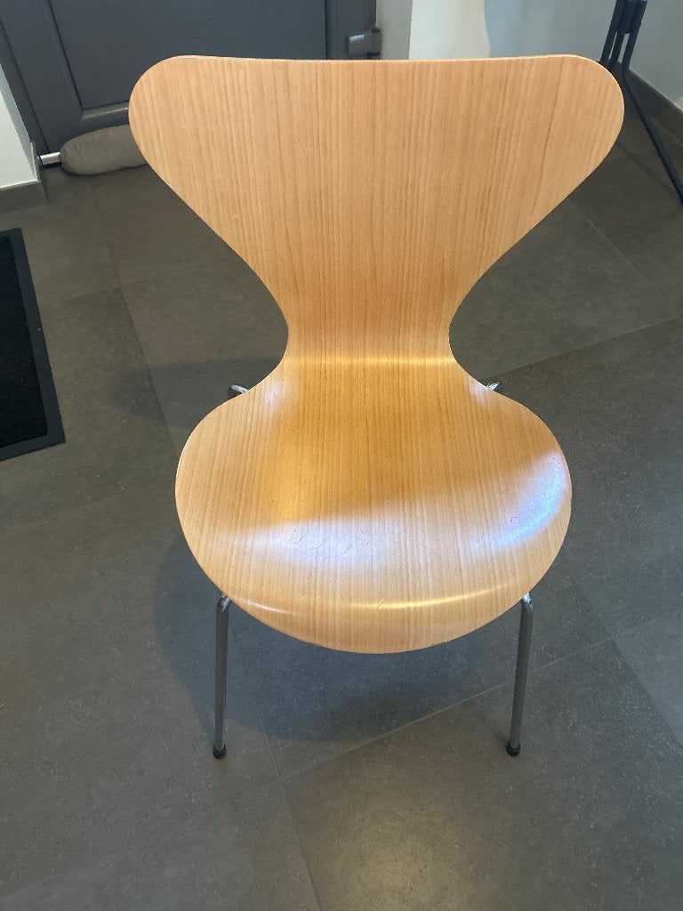 4 Fritz Hansen vlinderstoelen, Enlèvement, Utilisé, Bois